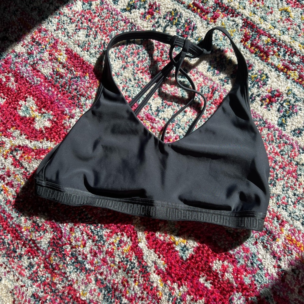 Black Under Armour Strappy Sports Bra